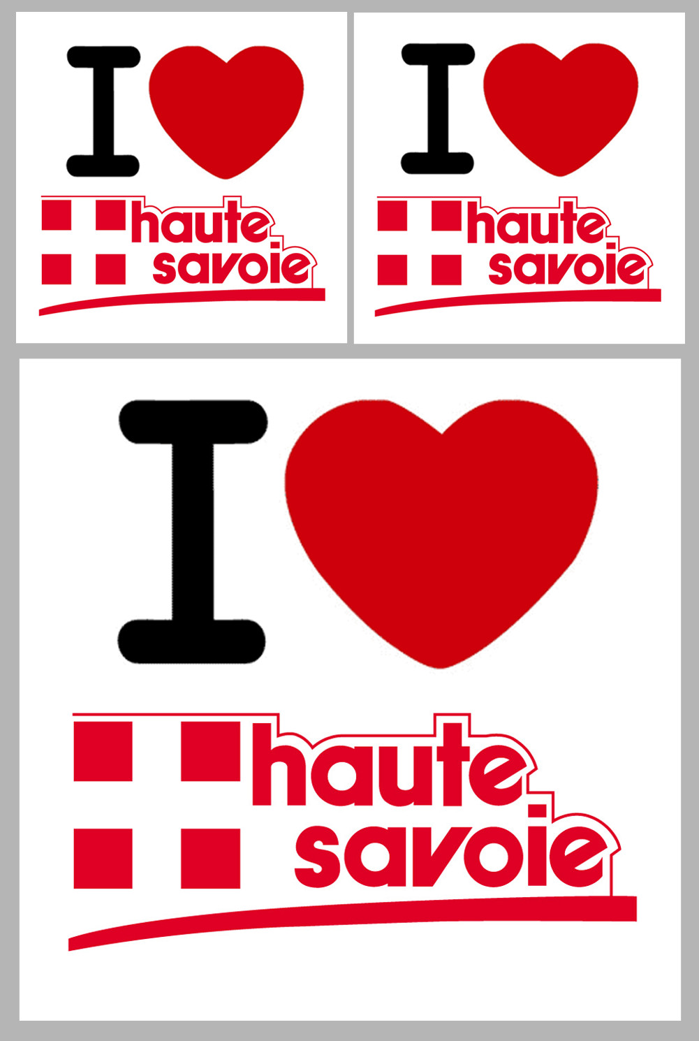 Département 74 la Haute Savoie (1fois 10cm 2fois 5cm) - Sticker/autocollant