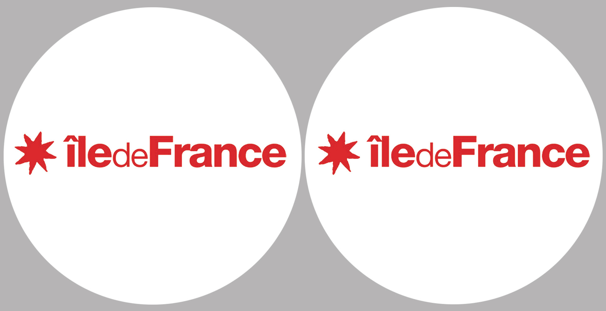 Département 75 l'île de France (2 fois 10cm) - Sticker/autocollant