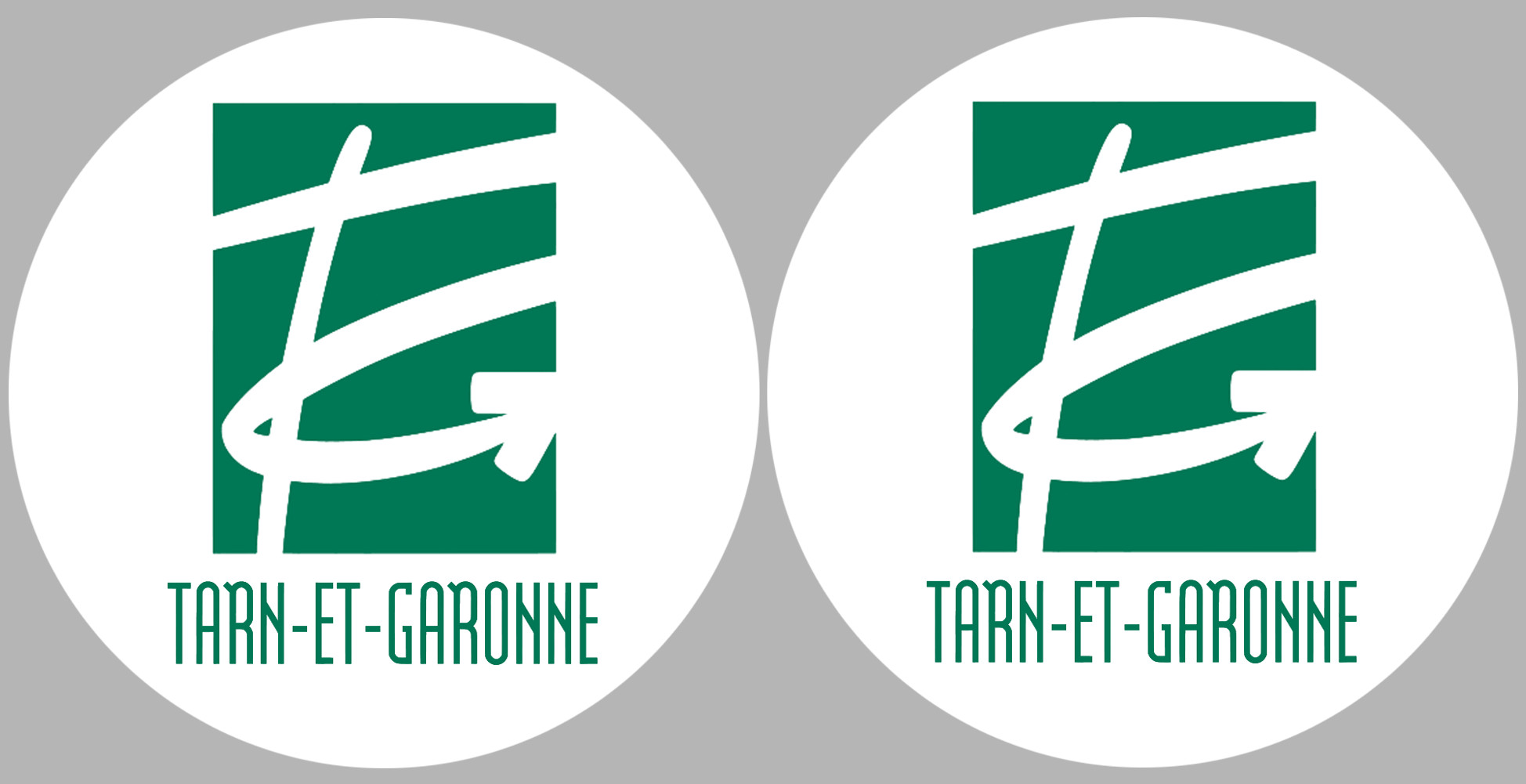 Département 82 le Tarn et Garonne (2 fois 10cm) - Sticker/autocollant