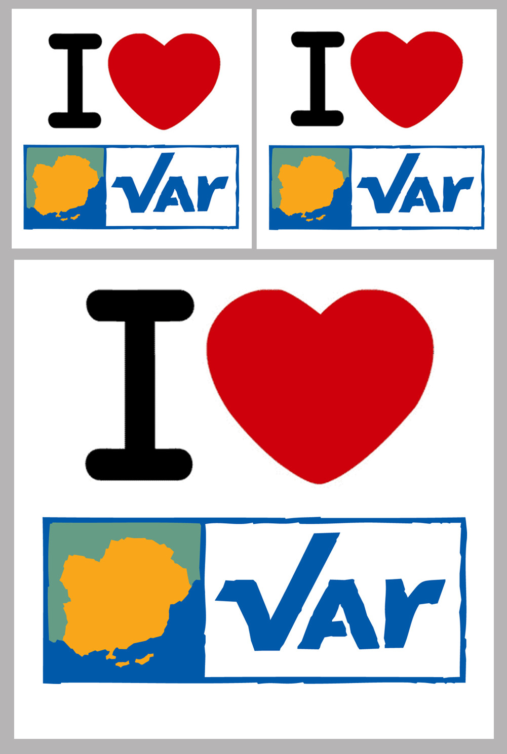 Département 83 le Var (1fois 10cm 2fois 5cm) - Sticker/autocollant