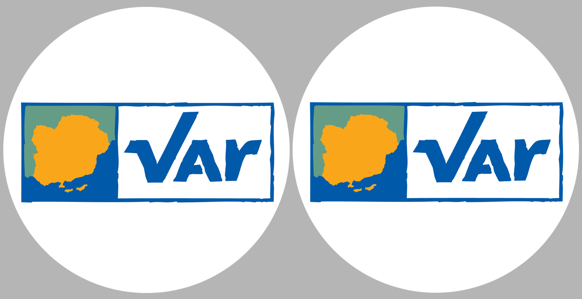 Département 83 le Var (2 fois 10cm) - Sticker/autocollant