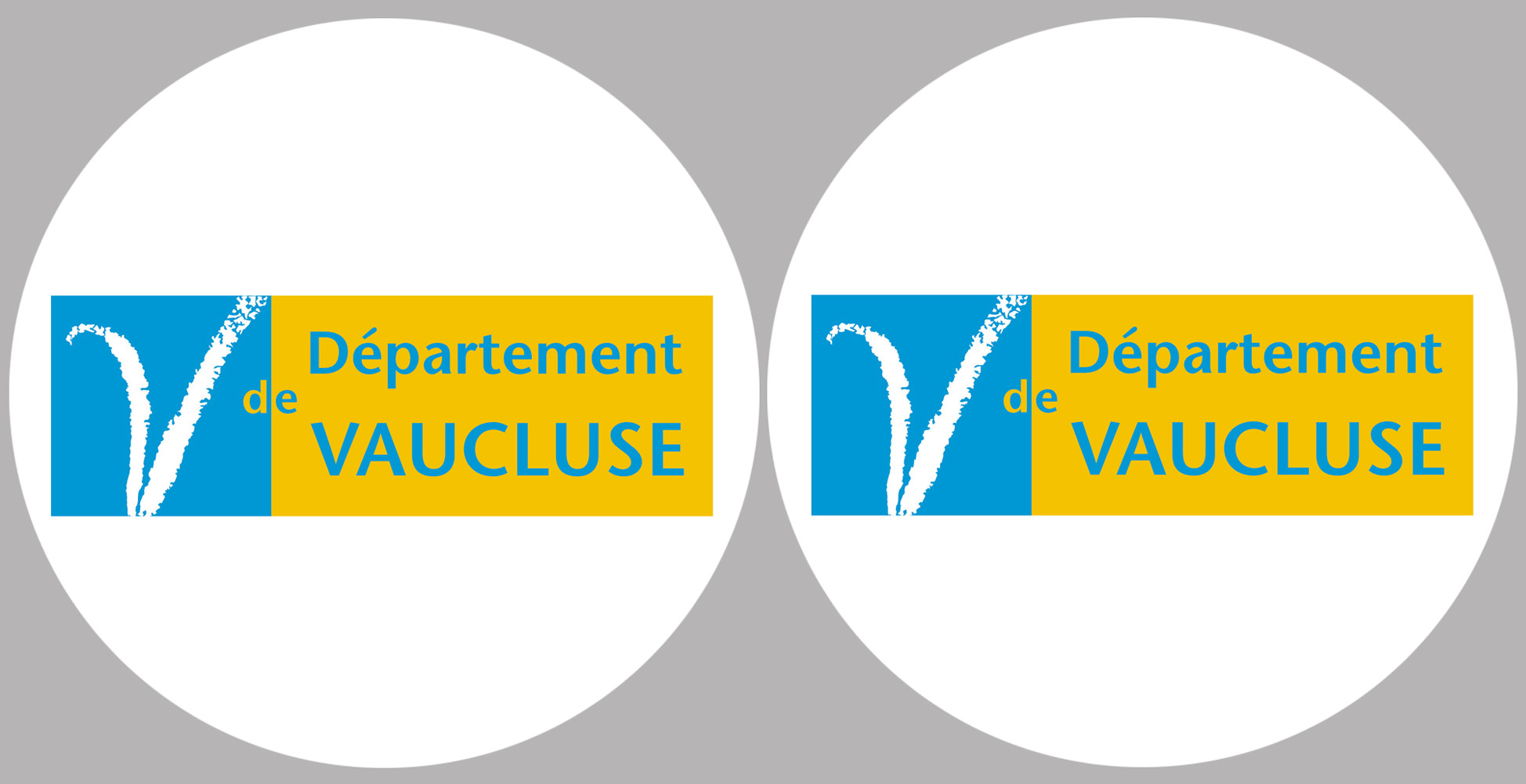 Département 84 le Vaucluse (2 fois 10cm) - Sticker/autocollant