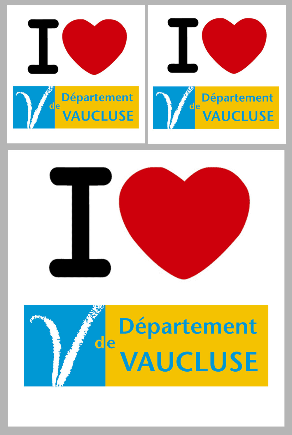 Département 84 le Vaucluse (1fois 10cm 2fois 5cm) - Sticker/autocollant