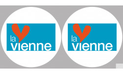 Département 86 la Vienne (2 fois 10cm) - Sticker/autocollant