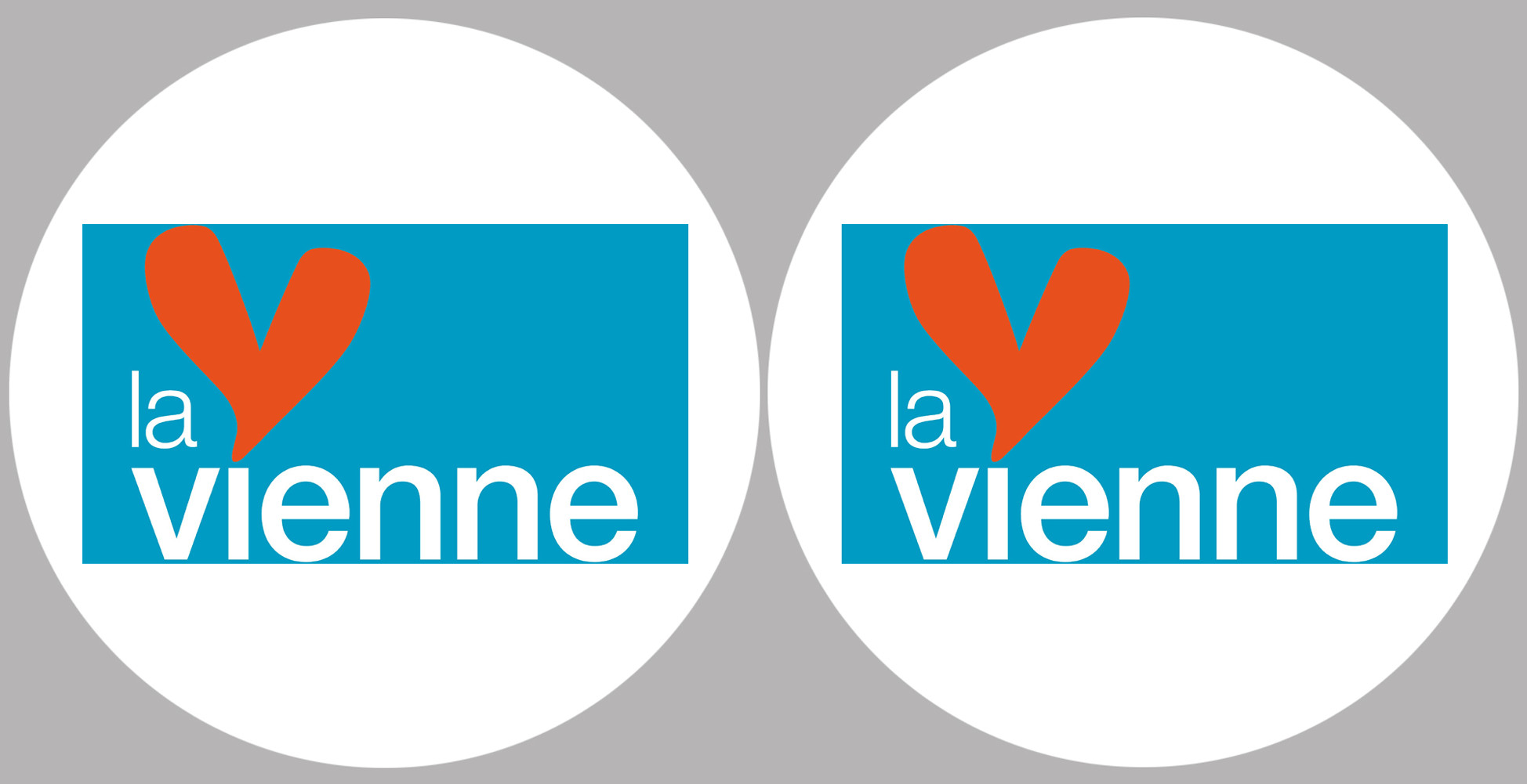 Département 86 la Vienne (2 fois 10cm) - Sticker/autocollant