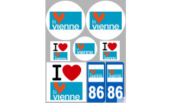 Vienne (8 autocollants variés) - Sticker/autocollant