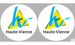 Département 87 la Haute-Vienne (2 fois 10cm) - Sticker/autocollant