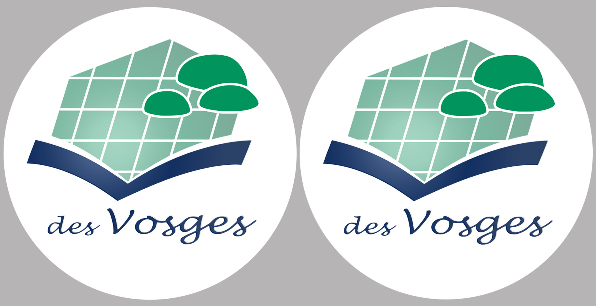 Département 88 les Vosges (2 fois 10cm) - Sticker/autocollant