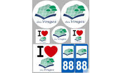 Vosges (8 autocollants variés) - Sticker/autocollant