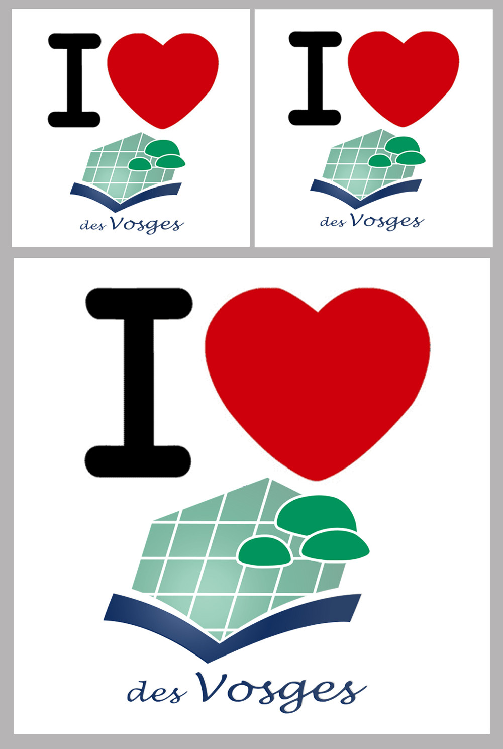 Département 88 les Vosges (1fois 10cm 2fois 5cm) - Sticker/autocollant