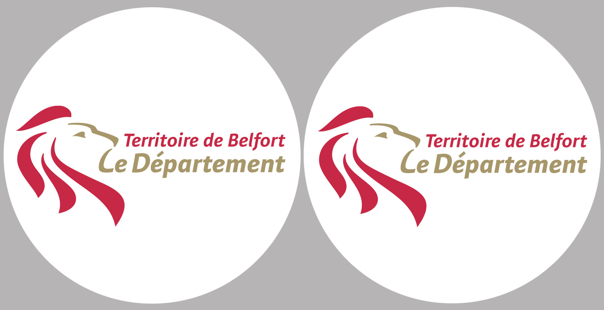 Département 90 Territoire de Belfort (2 fois 10cm) - Sticker/autocollant