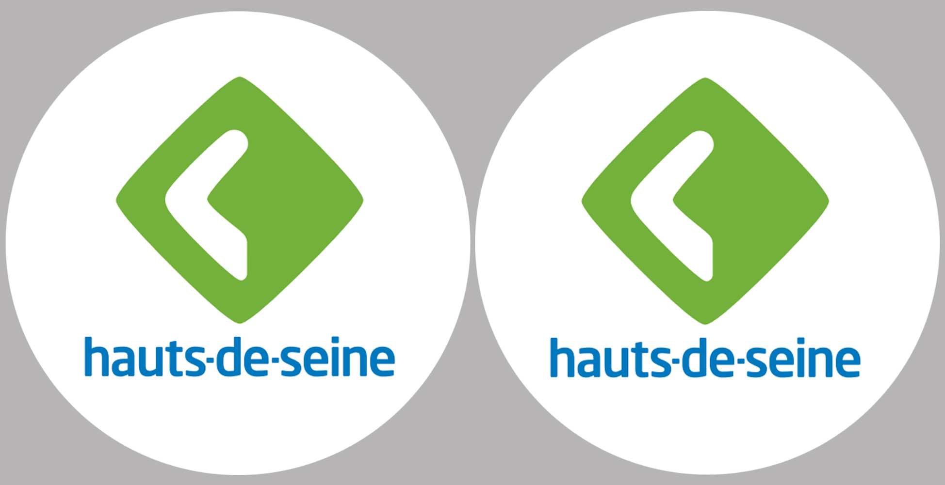 Département 92 les Hauts-de-Seine (2 fois 10cm) - Sticker/autocollant