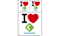 Département 92 les Hauts-de-Seine (1fois 10cm 2fois 5cm) - Sticker/autocollant