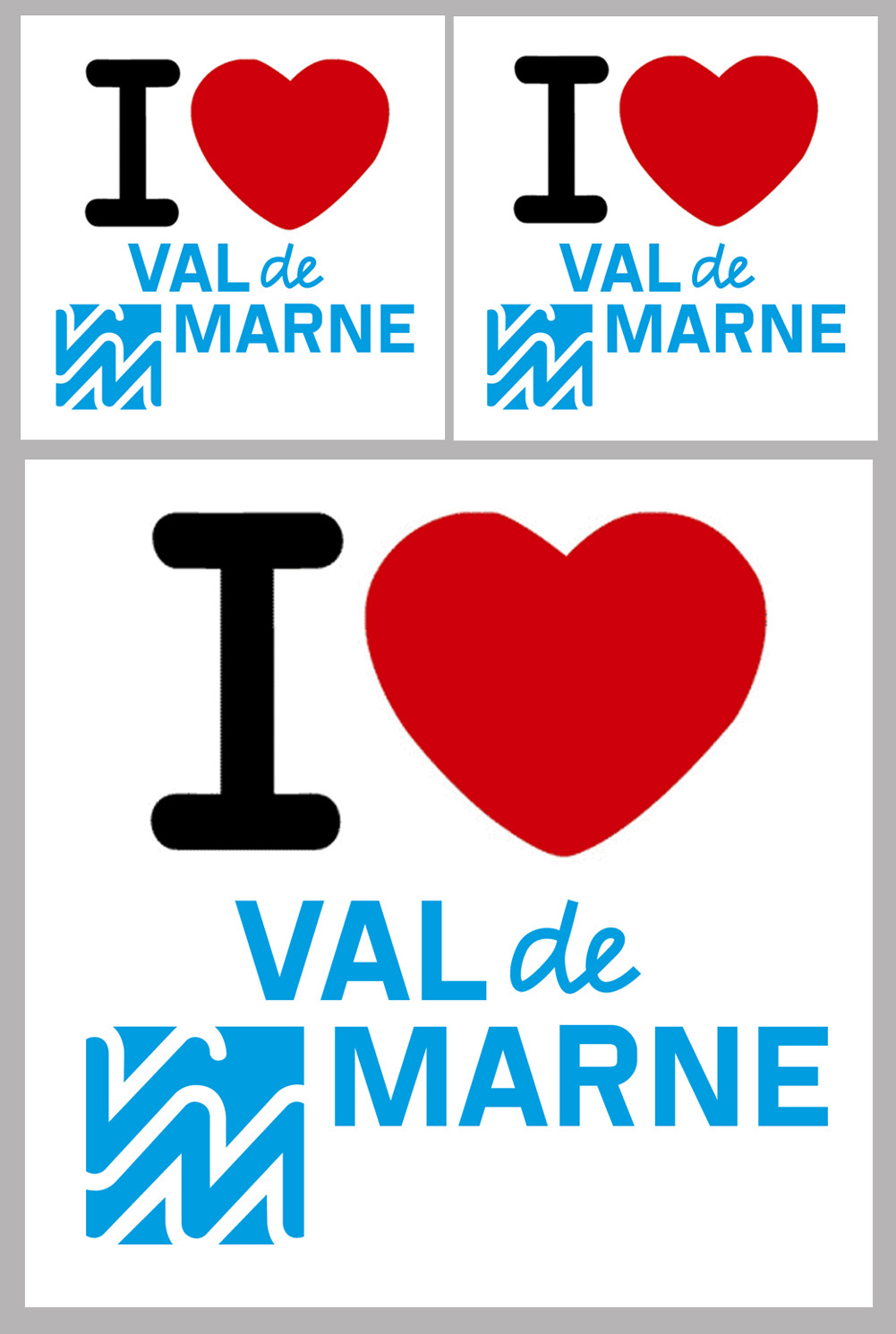 Département 94 le Val de Marne (1fois 10cm 2fois 5cm) - Sticker/autocollant