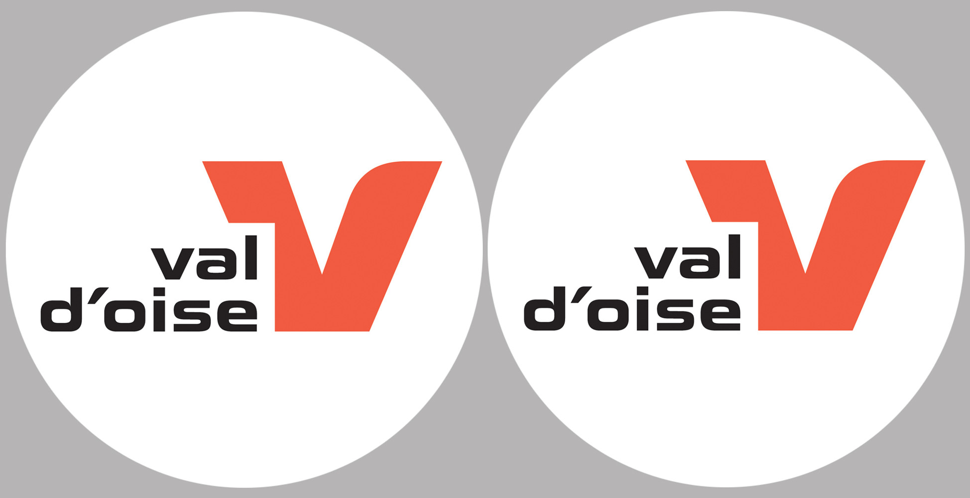 Département 95 le Val d'Oise (2 fois 10cm) - Sticker/autocollant