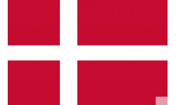 Drapeau Danemark (5x3.3cm) - Sticker/autocollant