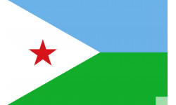 Drapeau Djibouti (5x3.3cm) - Sticker/autocollant