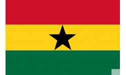 Drapeau Ghana (19.5x13cm) - Sticker/autocollant