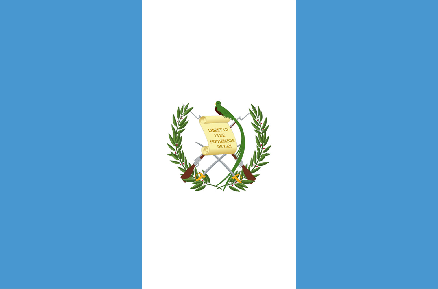 Drapeau Guatemala (19.5x13cm) - Sticker/autocollant