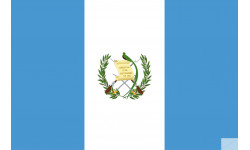 Drapeau Guatemala (5x3.3cm) - Sticker/autocollant