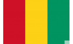 Drapeau Guinée (15x10cm) - Sticker/autocollant