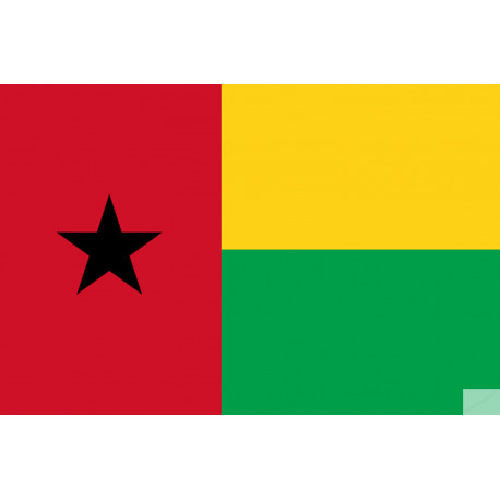 Drapeau Guinée Bissau (19.5x13cm) - Sticker/autocollant