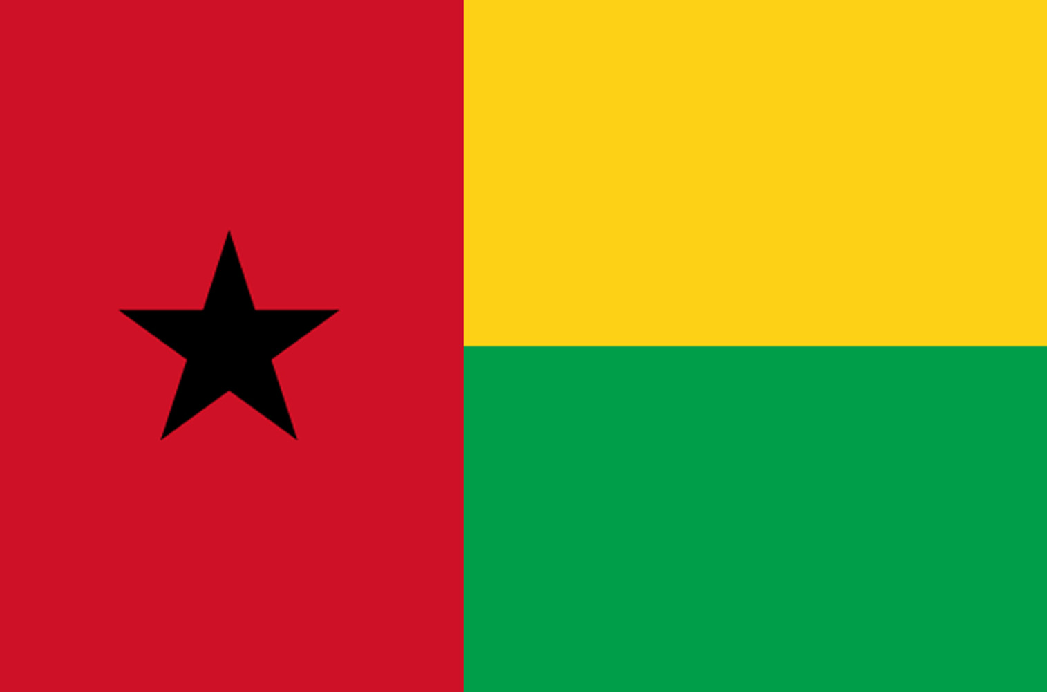 Drapeau Guinée Bissau (19.5x13cm) - Sticker/autocollant