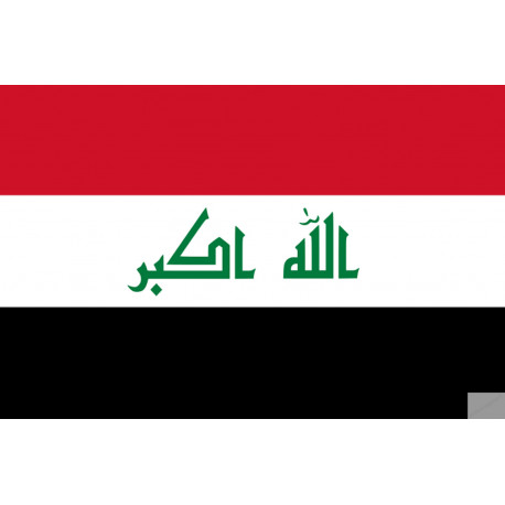 Drapeau Irak (19.5x13cm) - Sticker/autocollant