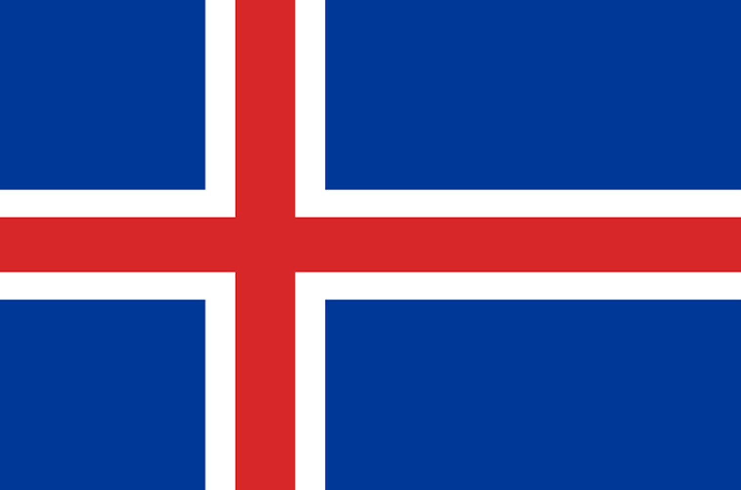 Drapeau Islande (19.5x13cm) - Sticker/autocollant