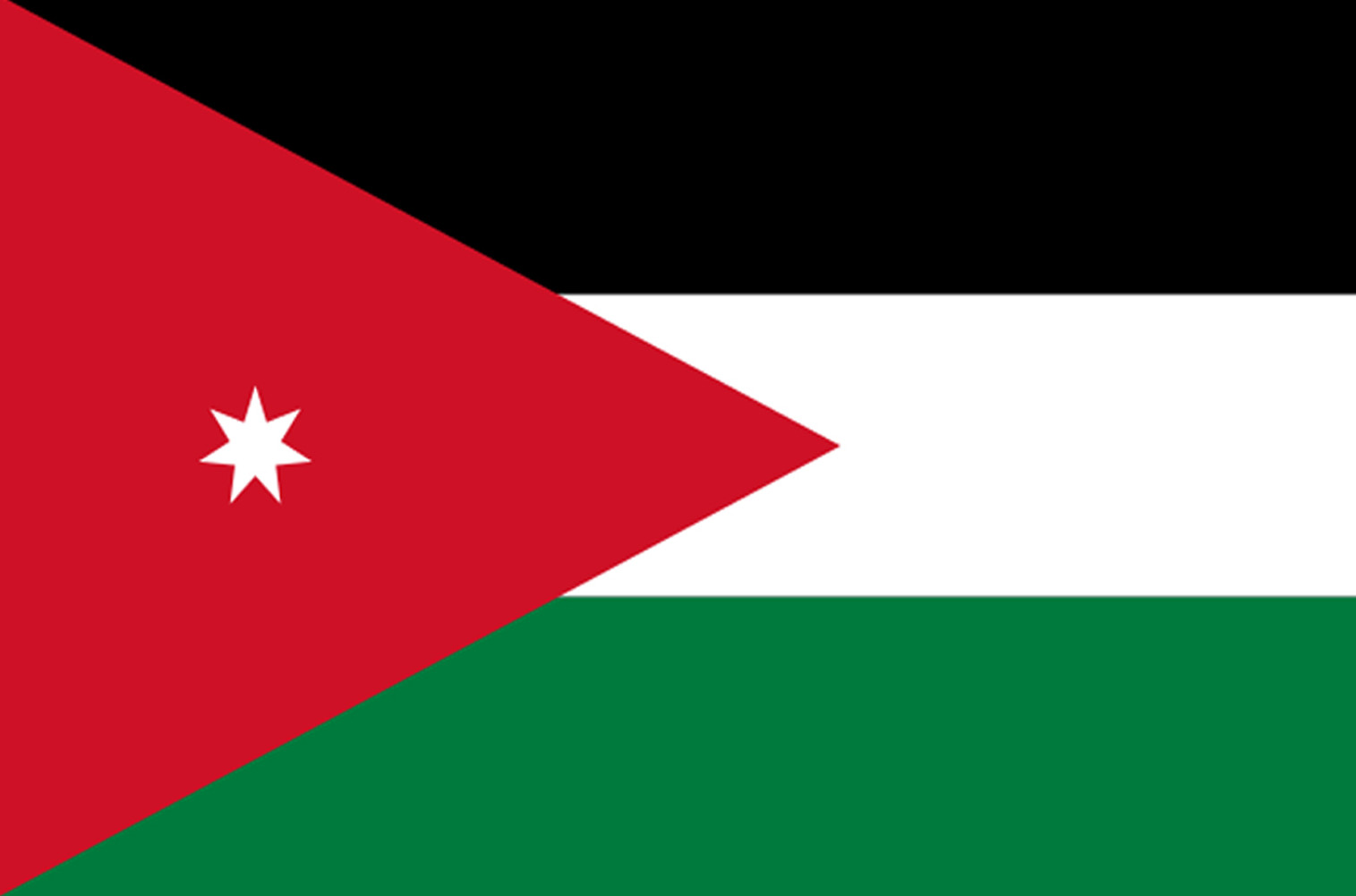 Drapeau Jordanie (19.5x13cm) - Sticker/autocollant