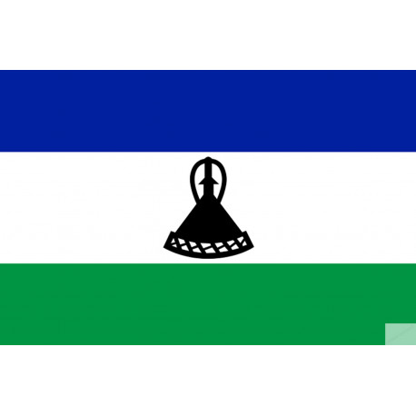 Drapeau Lesotho (19.5x13cm) - Sticker/autocollant