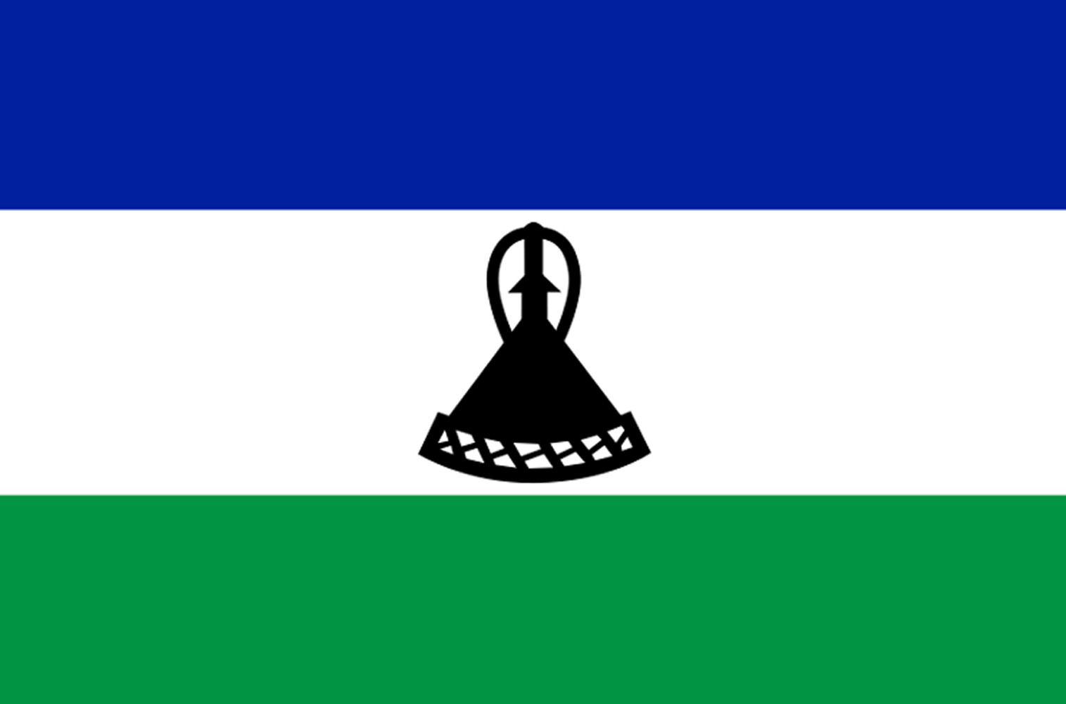 Drapeau Lesotho (19.5x13cm) - Sticker/autocollant