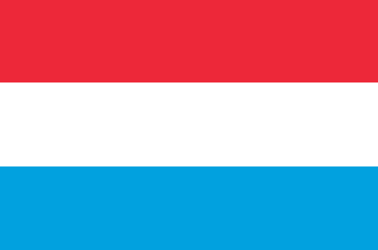 Drapeau Luxembourg (19.5x13cm) - Sticker/autocollant