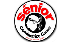 conductrice Sénior Corse (15x15cm) - Sticker/autocollant