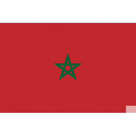 Drapeau Maroc (15x10cm) - Sticker/autocollant