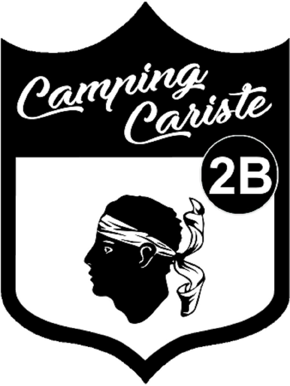 Campingcariste Corse 2B (15x11.2cm) - Sticker/autocollant