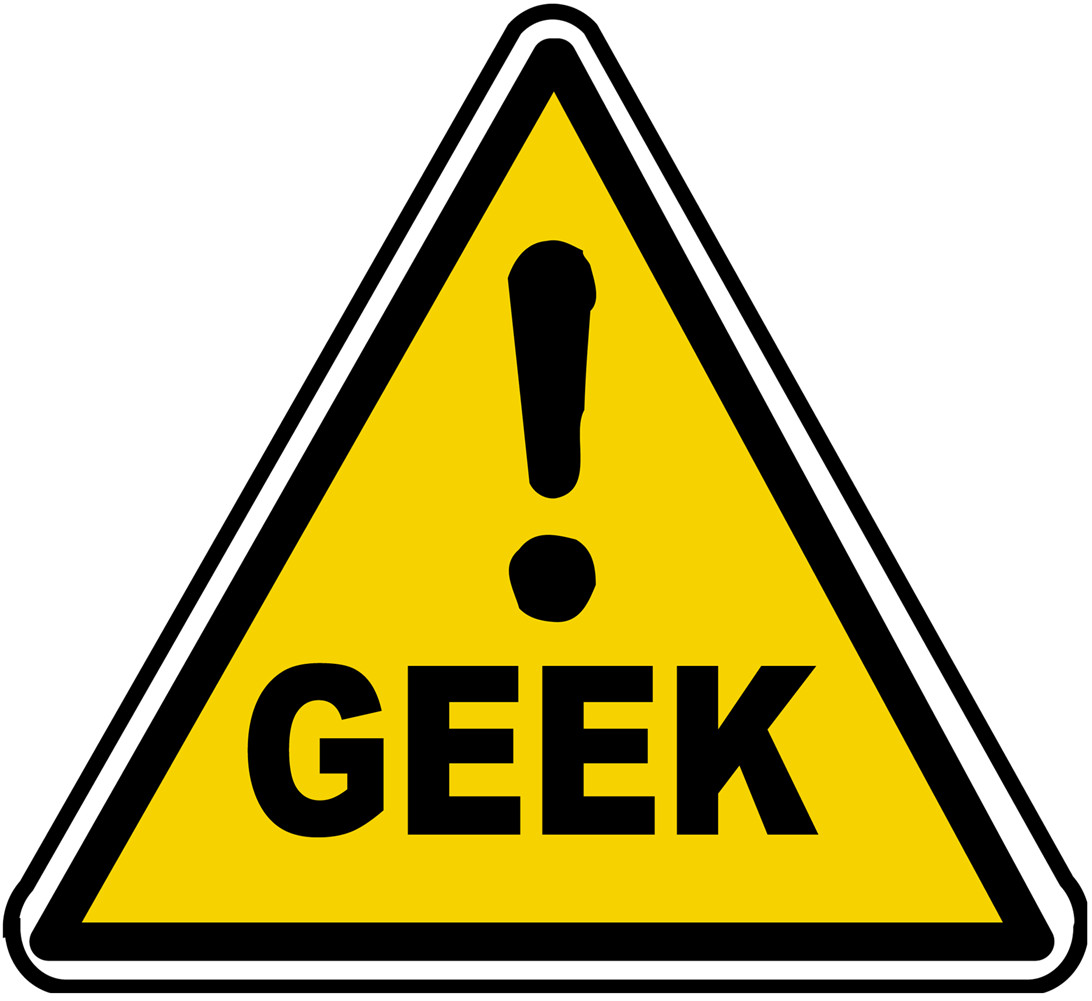 Danger geek (10x9cm) - Sticker/autocollant