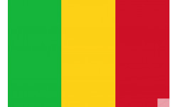 Drapeau Mali (5x3.3cm) - Sticker/autocollant