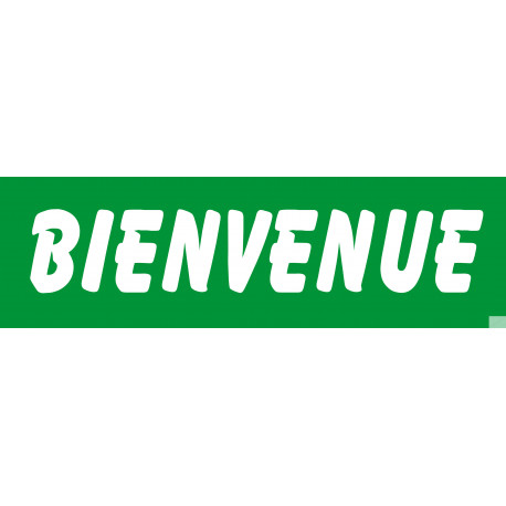 Bienvenue (30x9cm) - Sticker/autocollant