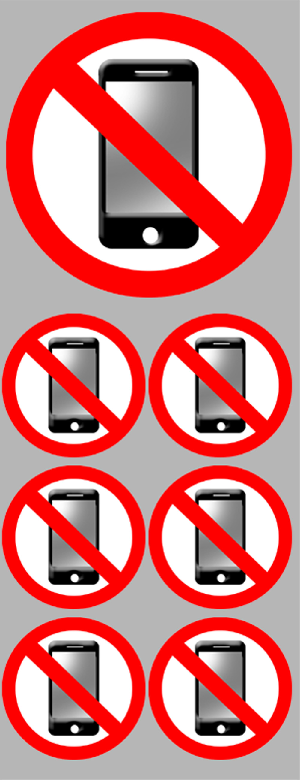 éteindre son smartphone (1fois 10cm - 6fois 5cm) - Sticker/autocollant