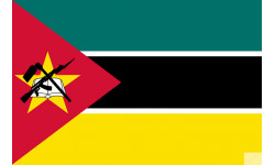 Drapeau Mozambique (19.5x13cm) - Sticker/autocollant