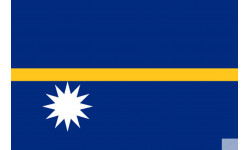 Drapeau Nauru (19.5x13cm) - Sticker/autocollant