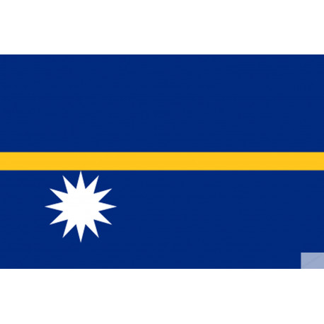 Drapeau Nauru (19.5x13cm) - Sticker/autocollant