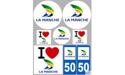 Manche (8 autocollants variés) - Sticker/autocollant