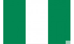 Drapeau Nigeria (19.5x13cm) - Sticker/autocollant