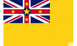 Drapeau Niue (19.5x13cm) - Sticker/autocollant