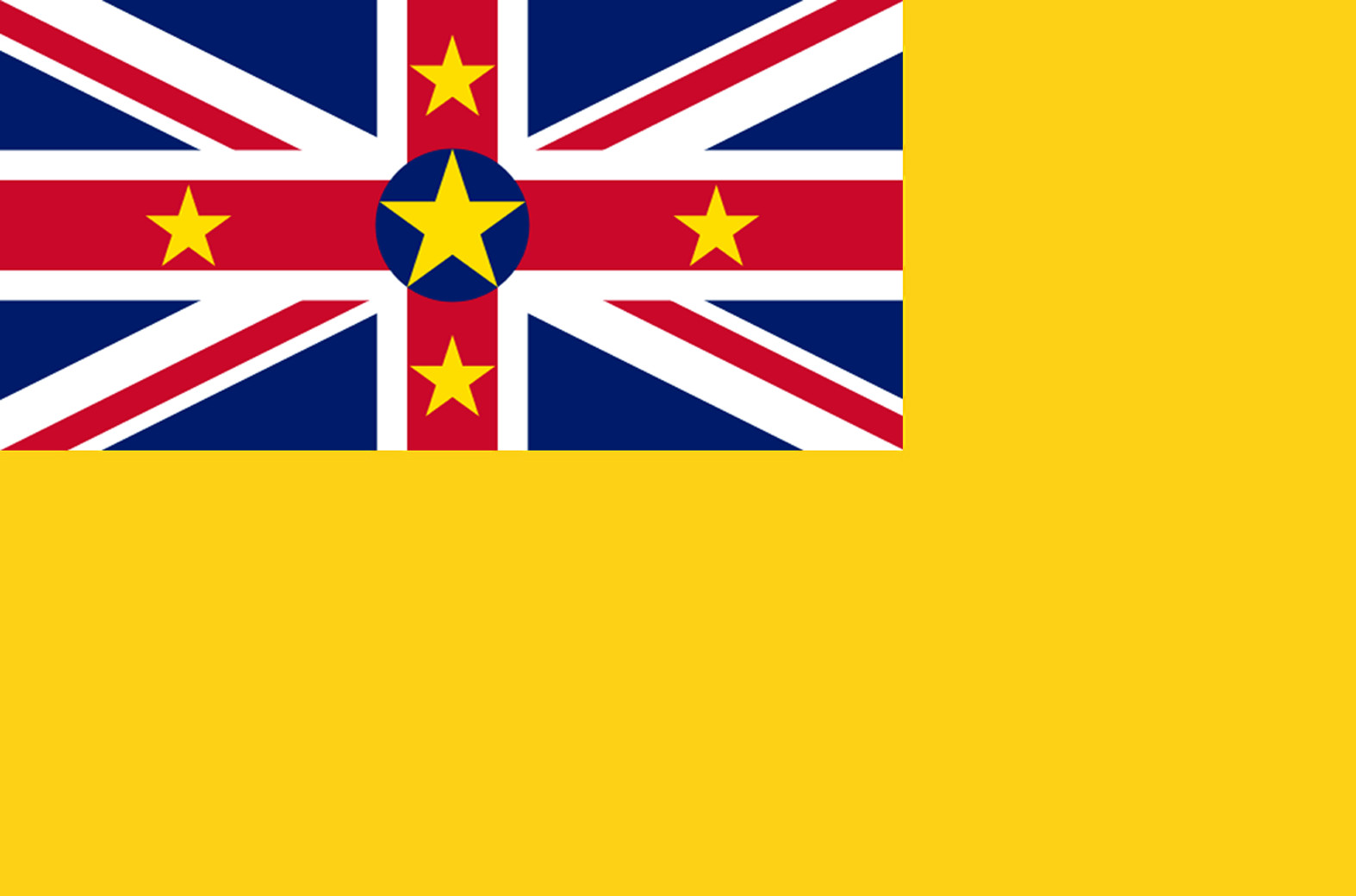 Drapeau Niue (19.5x13cm) - Sticker/autocollant