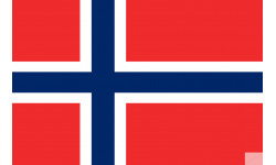 Drapeau Norvège (19.5x13cm) - Sticker/autocollant