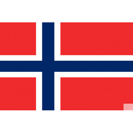 Drapeau Norvège (5x3.3cm) - Sticker/autocollant