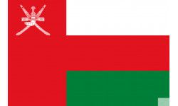 Drapeau Oman (19.5x13cm) - Sticker/autocollant